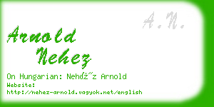 arnold nehez business card